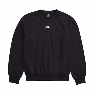 TNF Evolution Logo Crewneck Sweatshirt Black Loose Fit NF0A86WA-JK3