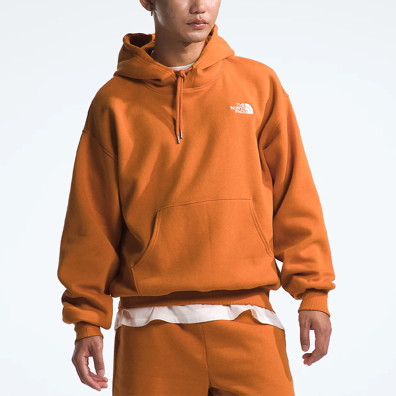 TNF Evolution Solid Logo Pullover Hoodie Orange - NF0A84GE-T7O 圖 4
