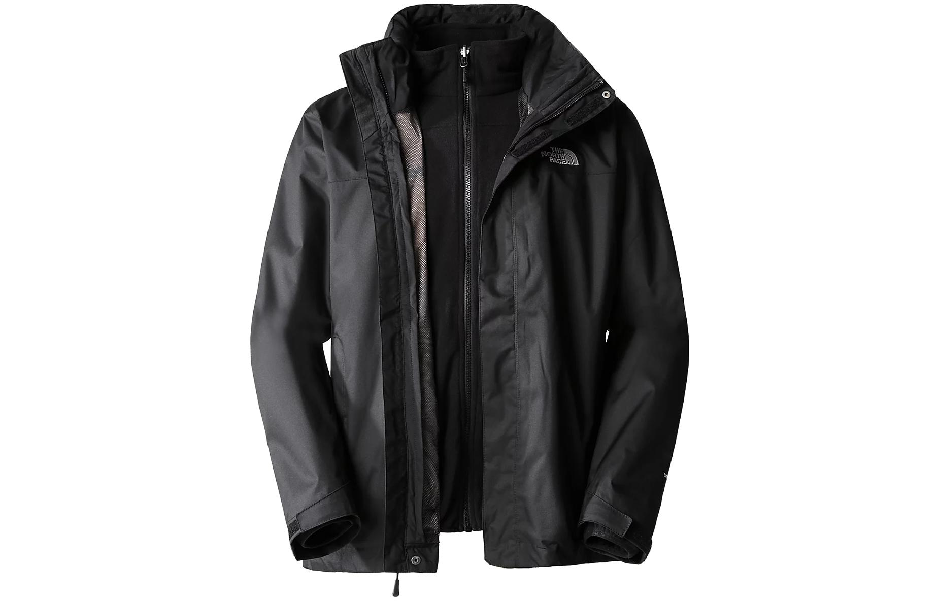 TNF Evolve II Triclimate® Waterproof Windproof Hooded Jacket Black Men NF0ACG55-JK3