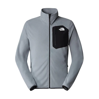 TNF Experit Grid Fleece Jacket Grey Full-Zip High-Neck Outerwear NF0A87H5-K1C
