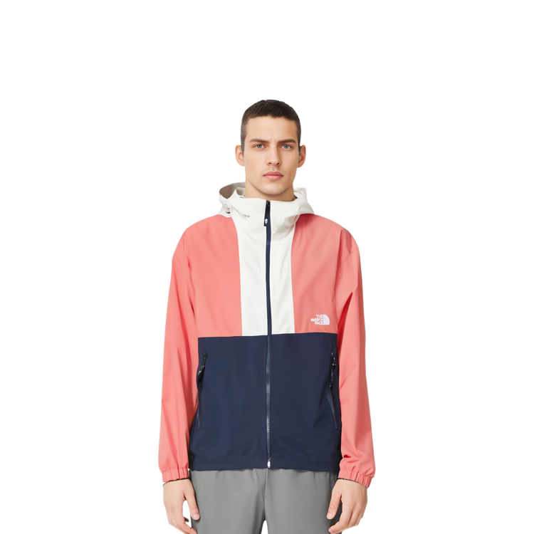 TNF Exploring Windbreaker Zip-Up Hoodie Jacket Unisex Red NJ3BN10D 圖 5