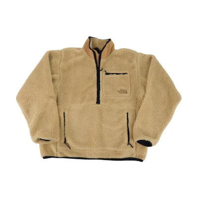 TNF Extreme Pile Brown Long Sleeve Pullover Sweatshirt for Men NF0A7URN-N0I