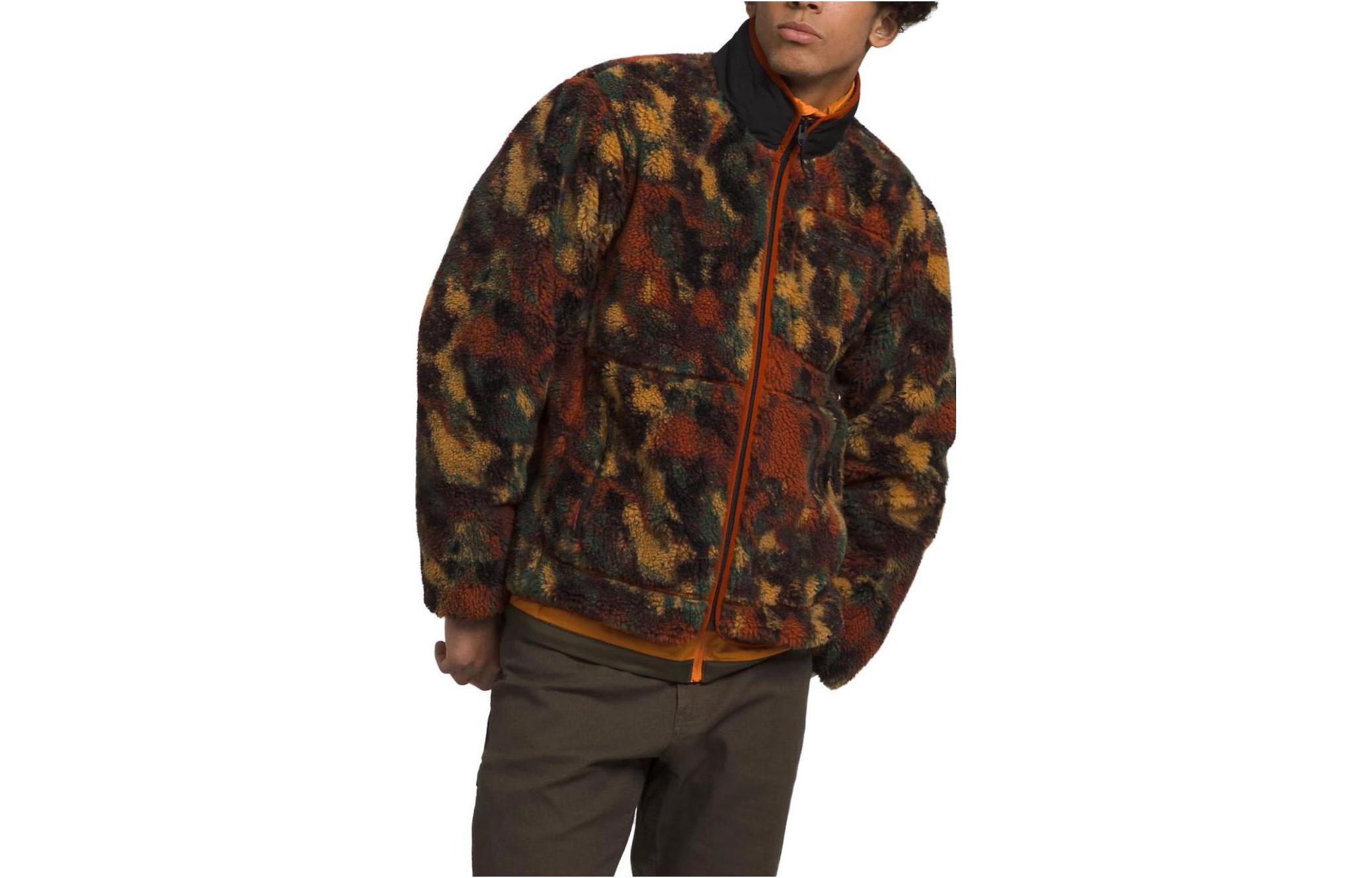 TNF Extreme Pile Full-Zip Jacket Brown Full-Print Outerwear NF0A7URL-OMK