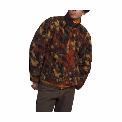 TNF Extreme Pile Full-Zip Jacket Brown Full-Print Outerwear NF0A7URL-OMK
