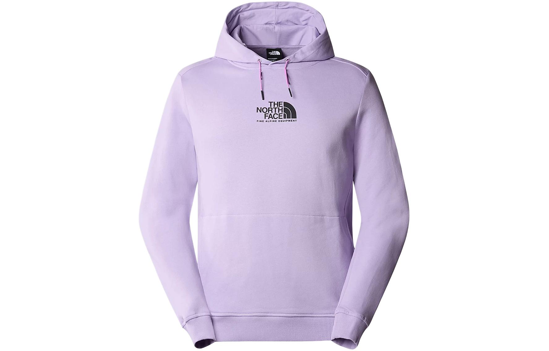 TNF Fine Alpine Logo Print Purple Hoodie - Unisex Pullover Sweater NF0A87F7-QZI