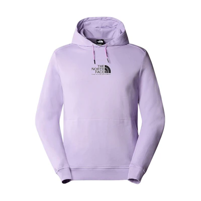 TNF Fine Alpine Logo Print Purple Hoodie - Unisex Pullover Sweater NF0A87F7-QZI
