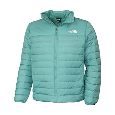 TNF Flare 2 Teal Down Jacket with Logo Print for Men NF0A55XG-ZBP