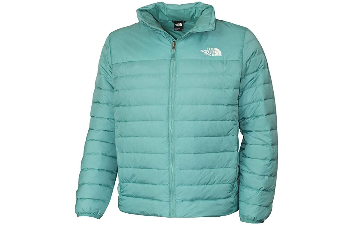 TNF Flare 2 Teal Down Jacket with Logo Print for Men NF0A55XG-ZBP 圖 2