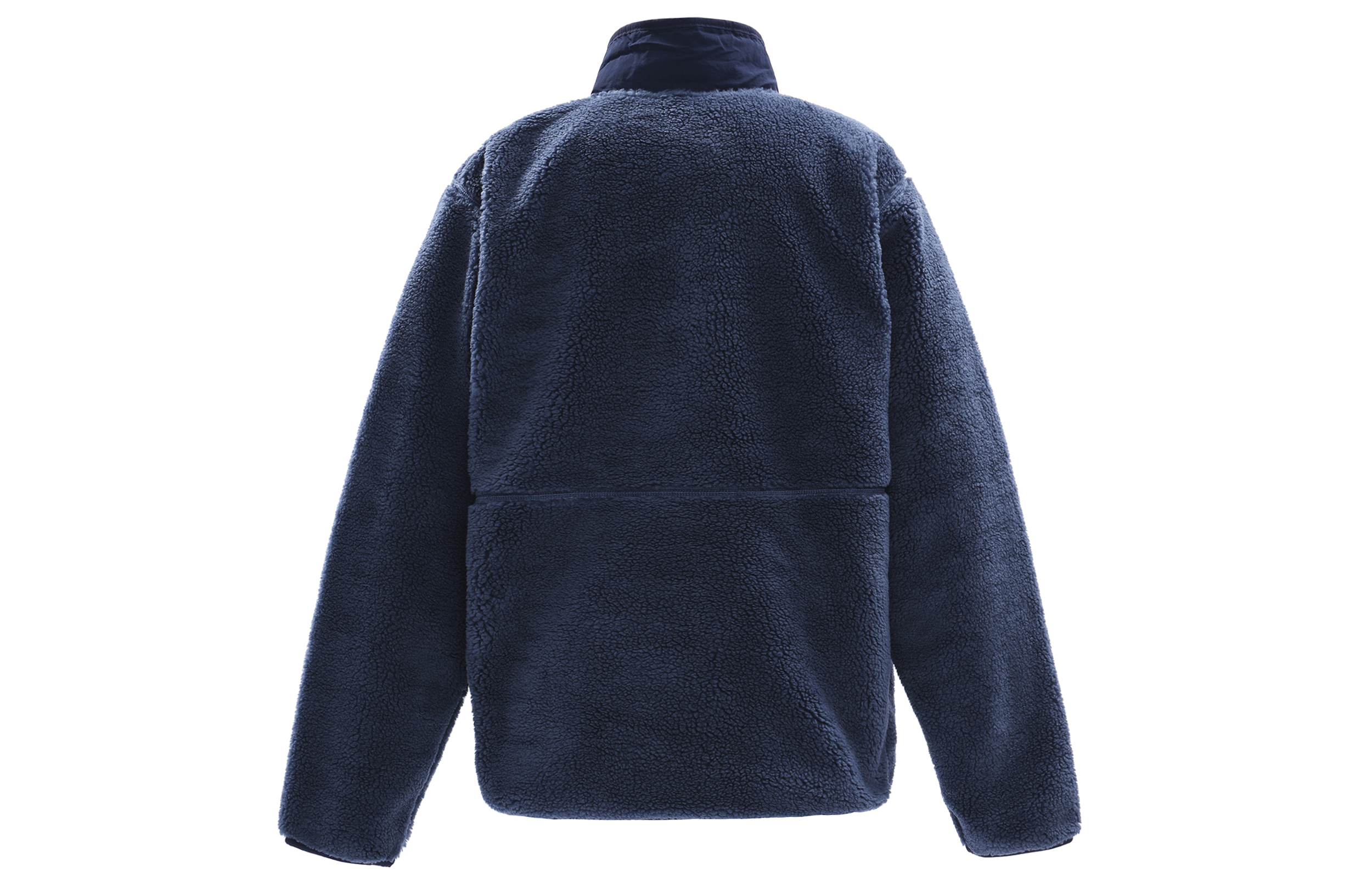 Lookbook The North Face 海軍藍半拉鍊抓絨套頭毛衣 NF0A7URN-HDC