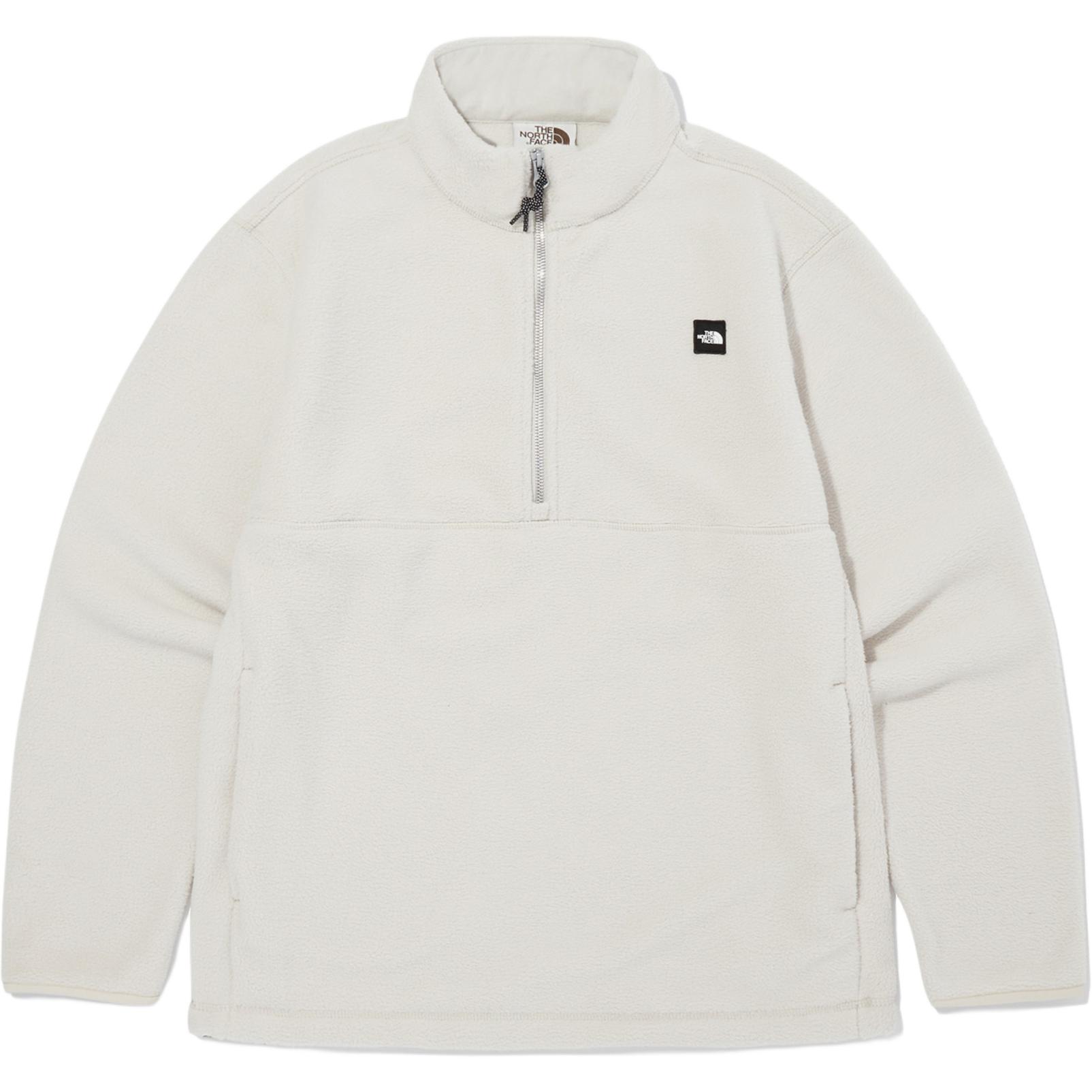 TNF Fleece Half-Zip Pullover Sweatshirt White Sand NA4FQ50K