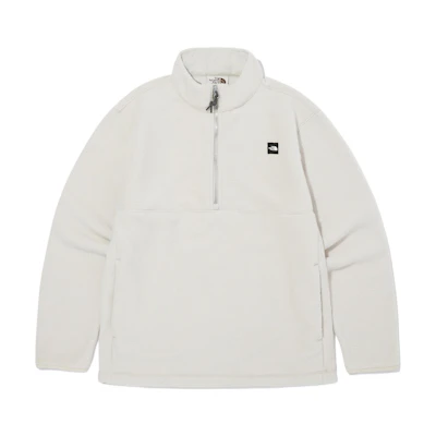 TNF Fleece Half-Zip Pullover Sweatshirt White Sand NA4FQ50K