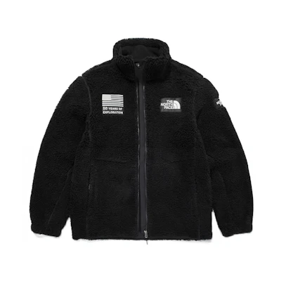 TNF Fleece Logo Casual Stand Collar Jacket Unisex Black NJ4FM71A
