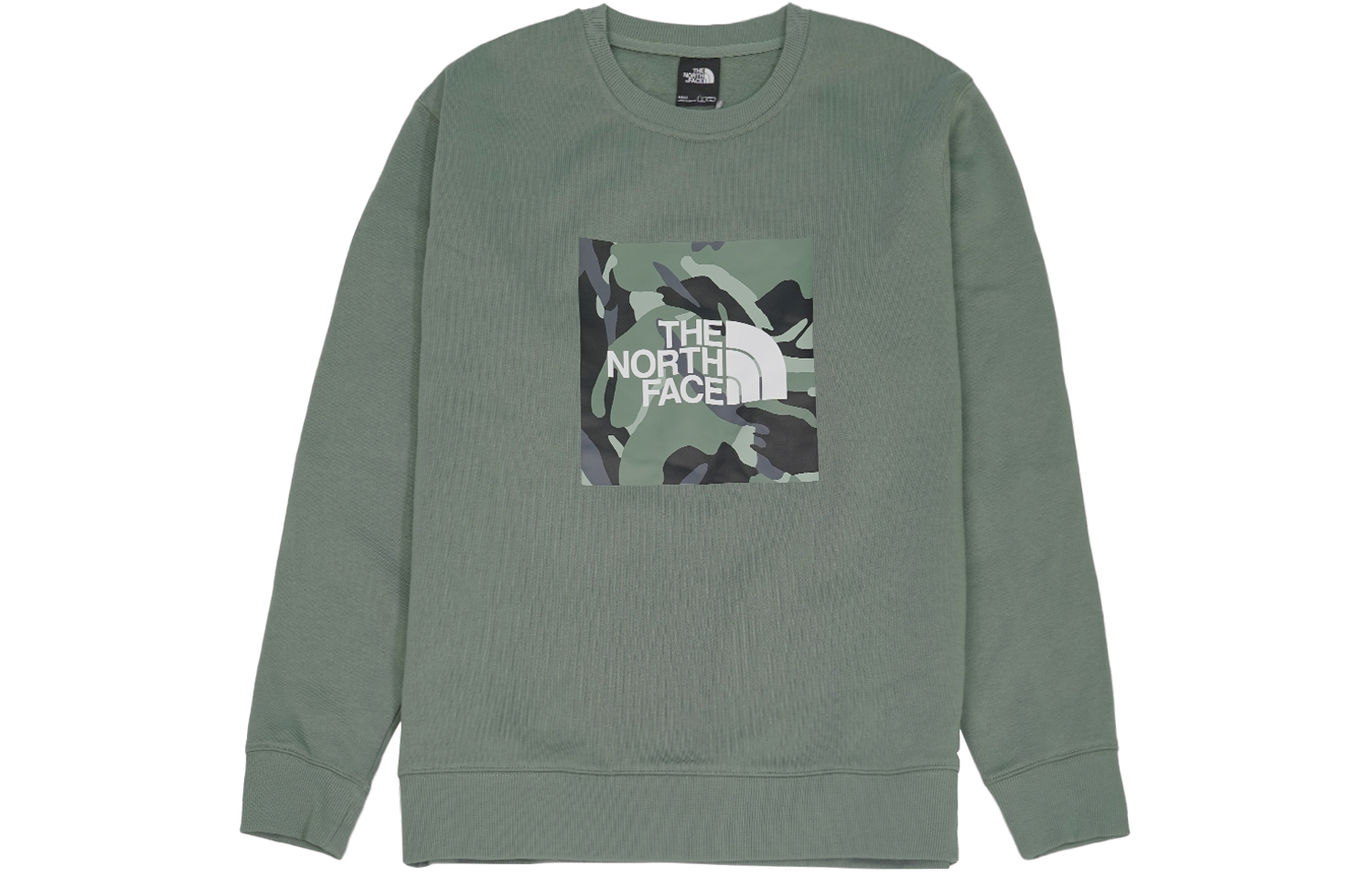 The North Face Fleece Logo Print Pullover Sweatshirt Gemstone Green Unisex NF0A5AZJ-V1T
