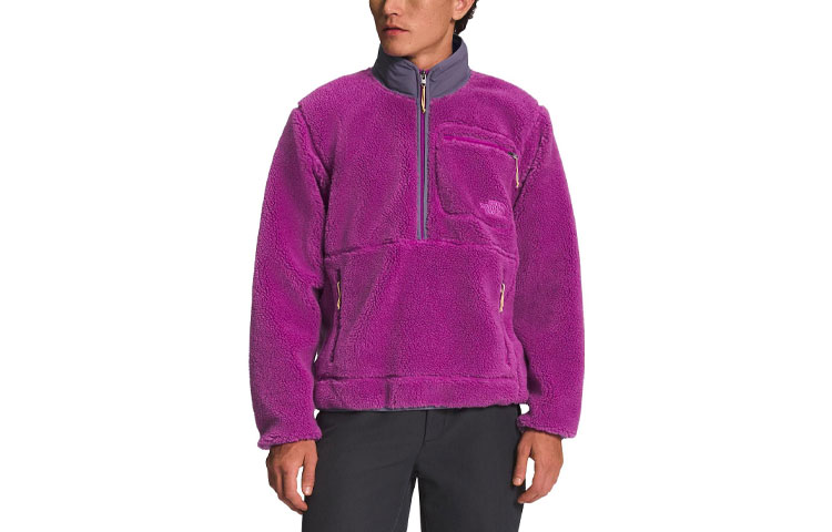 TNF Fleece Pullover Sweatshirt Rose Purple NF0A7URN-JK3