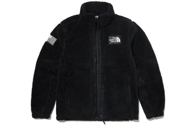 TNF Fleece Thermal Stand-Up Collar Jacket Black (Unisex) NN4FL57B