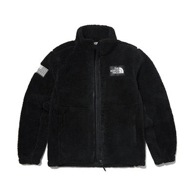 TNF Fleece Thermal Stand-Up Collar Jacket Black (Unisex) NN4FL57B