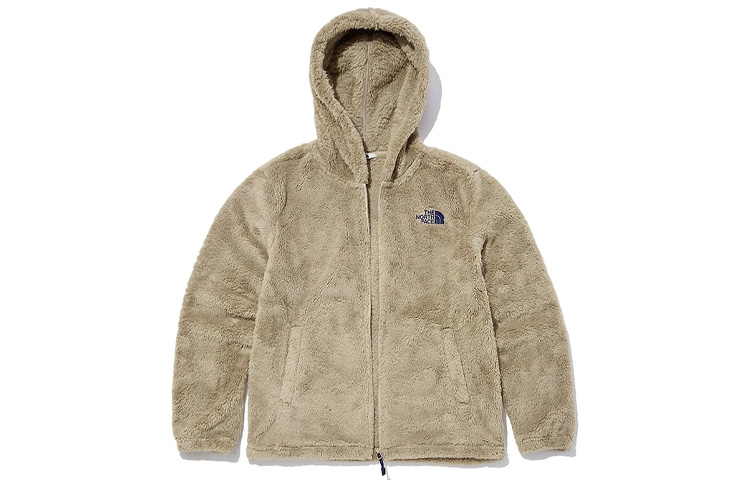 TNF Fleece Warm Hoodie Jacket Unisex Khaki NJ4FL61K