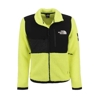 TNF Fluorescent Green Plaid Logo Zip-Up Jacket NF0A7X32-8NT
