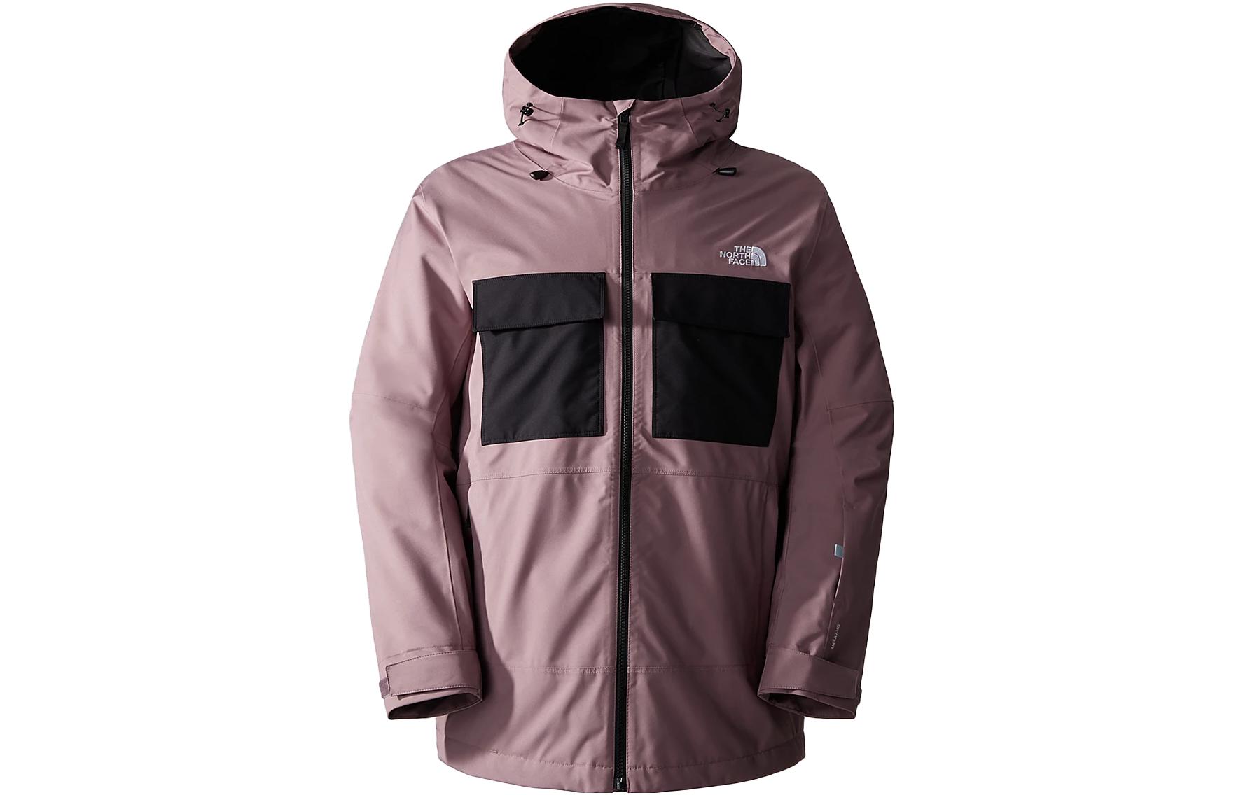 TNF Fourbarrel Triclimate® Brown Logo Hooded Jacket NF0A7WYF-KNO