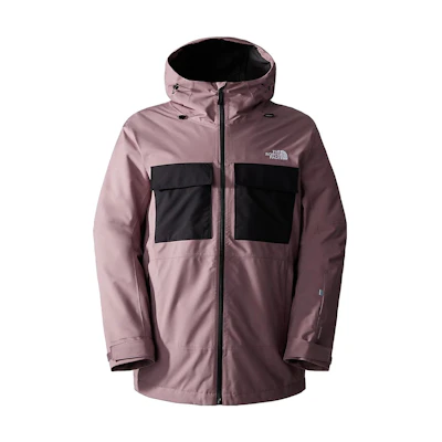 TNF Fourbarrel Triclimate® Brown Logo Hooded Jacket NF0A7WYF-KNO