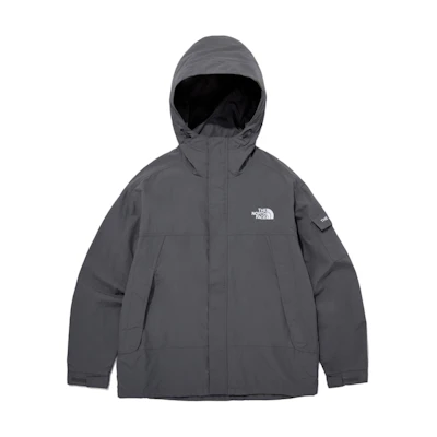 TNF Free Badge Logo Hoodie Jacket Unisex Charcoal Gray Jacket NJ3BQ00B