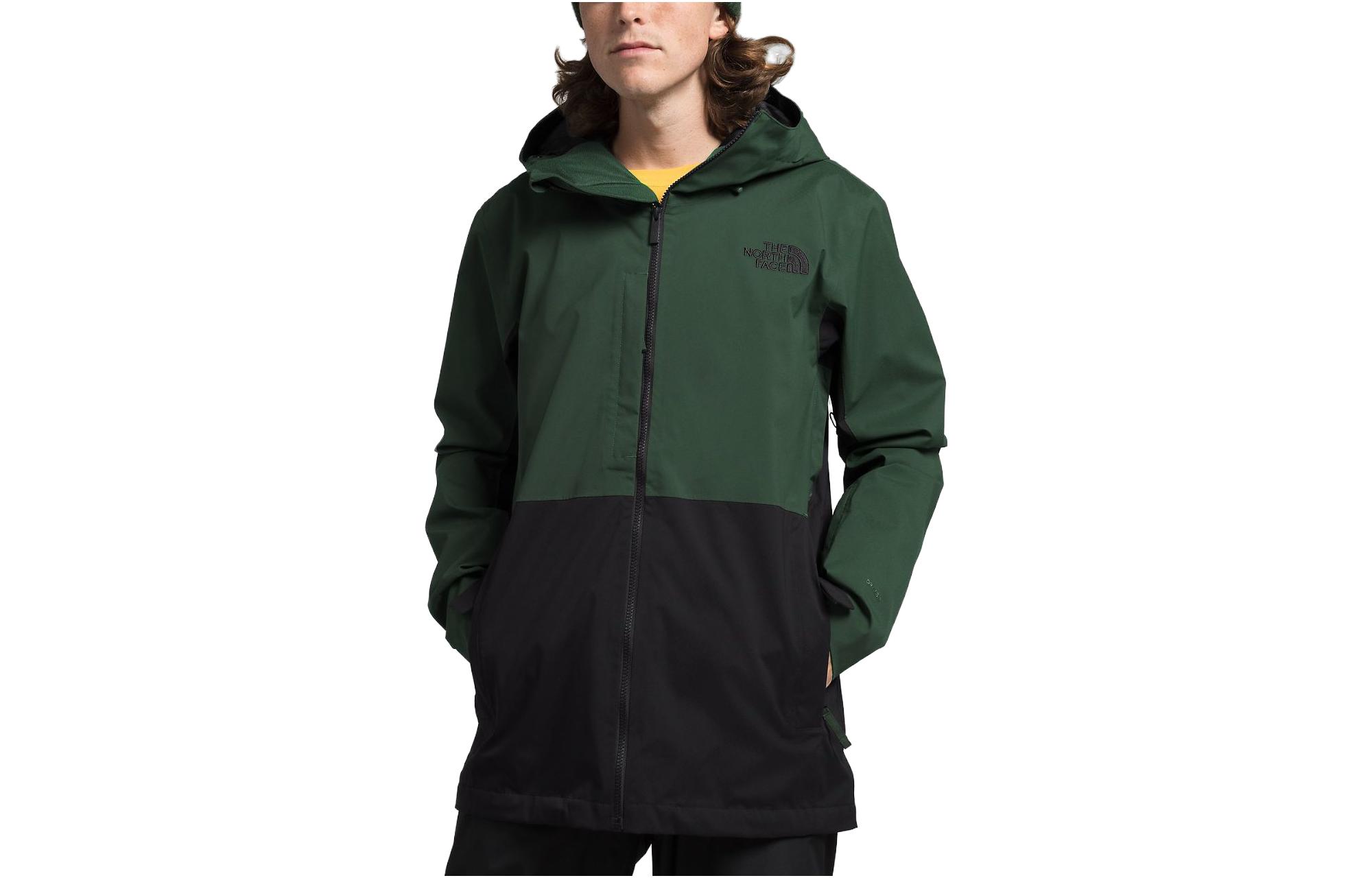TNF Freedom Stretch Colorblock Green Hooded Zip Jacket NF0A82VV-KII