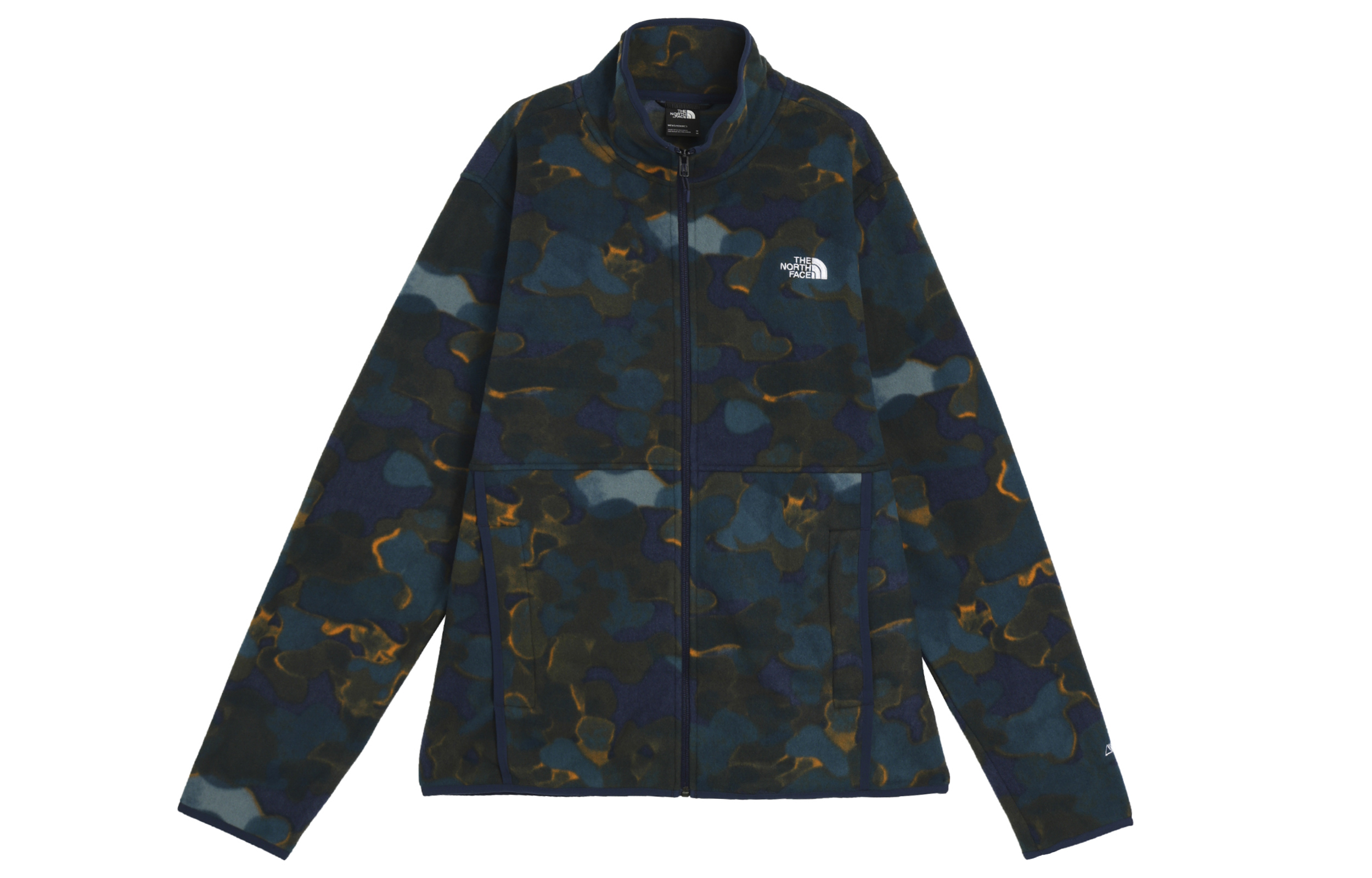 TNF Full-Print Zip-Up Jacket Navy Blue NF0A7ZXQ-OQ4