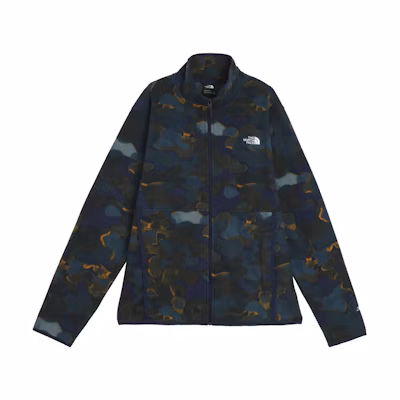 TNF Full-Print Zip-Up Jacket Navy Blue NF0A7ZXQ-OQ4