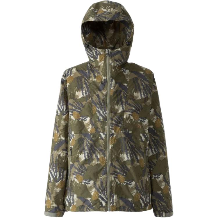 TNF Full-Print Zip Hoodie Jacket in Khaki NP71535-PK