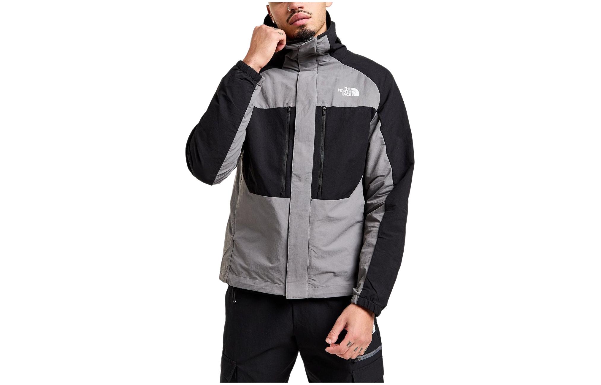 TNF Full-Zip Colorblock Hoodie Jacket Gray NF0A86N4-ZDK