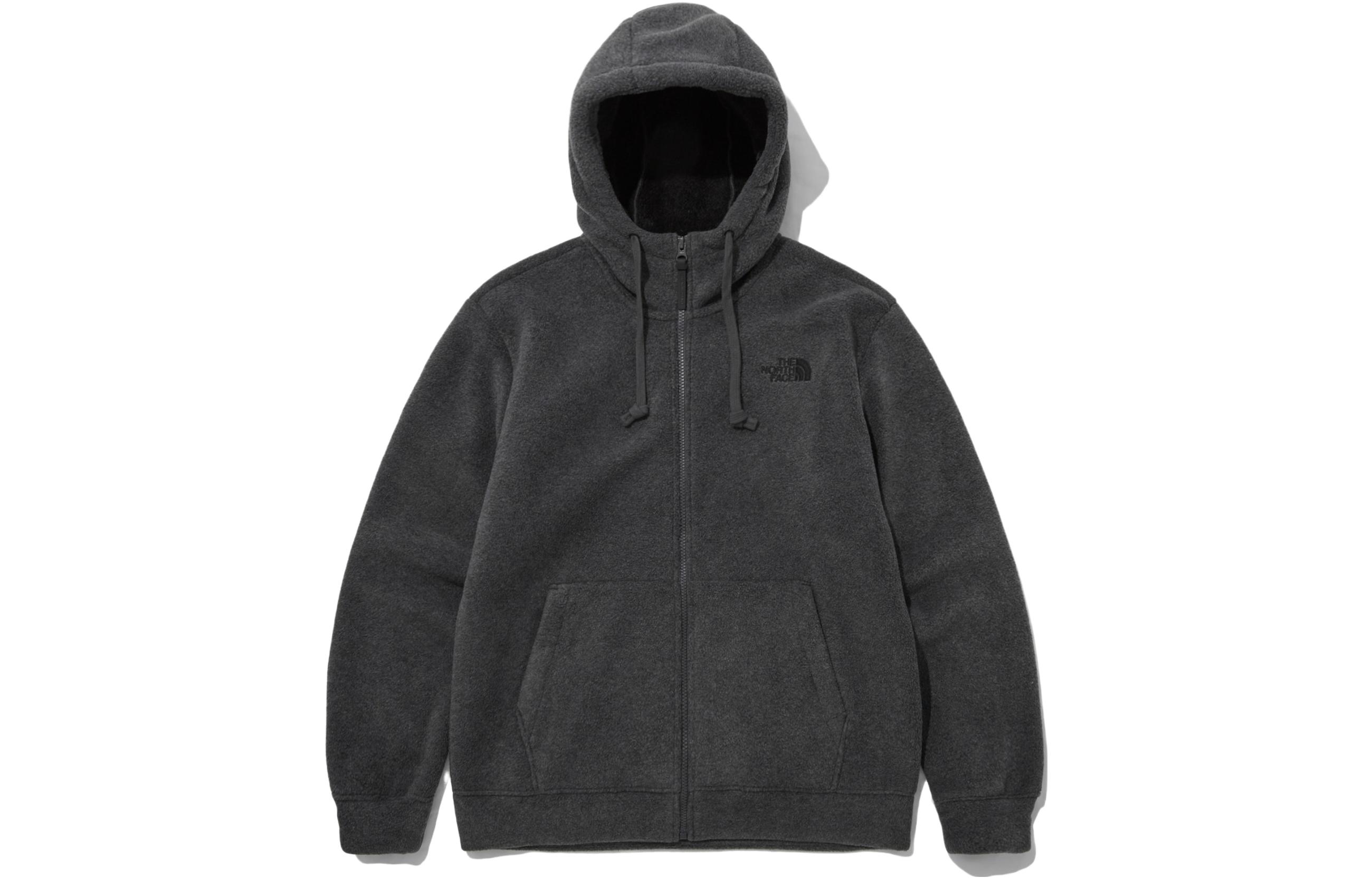 TNF Full-Zip Hoodie Jacket Grey - Casual, Cozy, Versatile Style NJ4FP61C