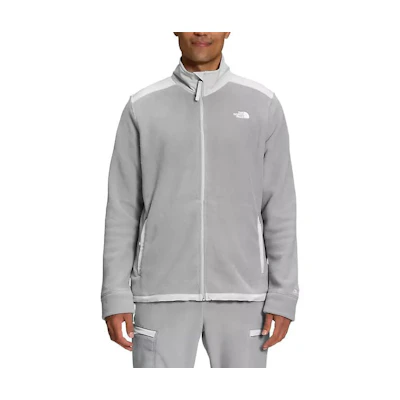 TNF Full-Zip Logo Print Colorblock Jacket - Gray NF0A7WWL-ZXC