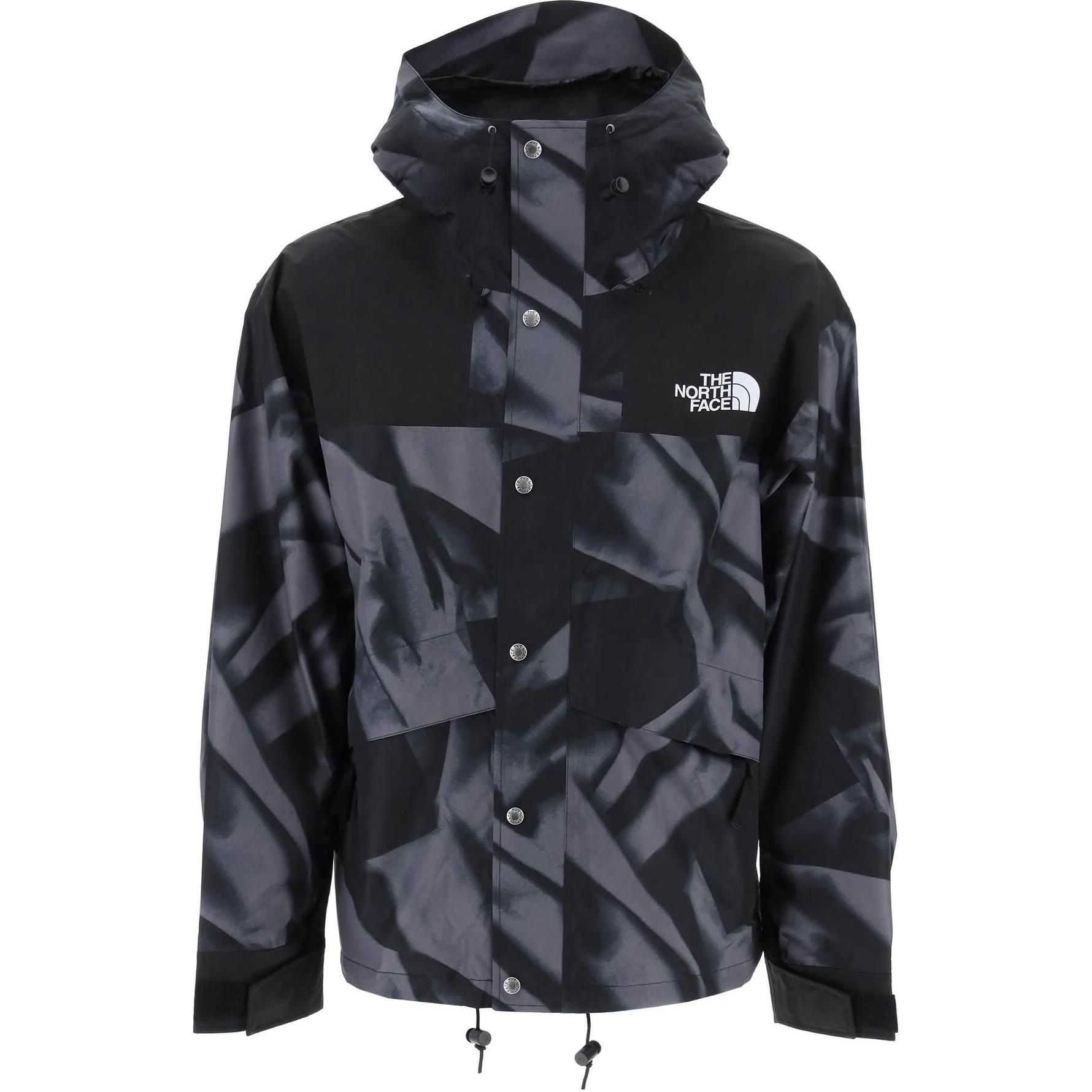 The North Face Full Print Hoodie Zip Jacket Grey Mens Long Sleeve Outerwear. NF0A7UR9-SIF