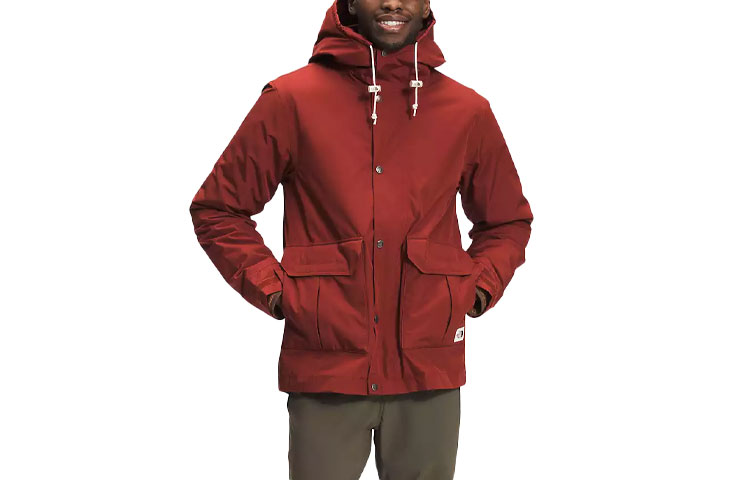 TNF FW21 Red Detachable Hooded Windbreaker Jacket NF0A5A8A-2T0