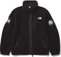 THE NORTH FACE FW22 Black Solid Fleece Jacket with Zip-Up Stand Collar NJ4FN50L-Clothing THE NORTH FACE FW22 Black Solid Fleece Jacket with Zip-Up Stand Collar NJ4FN50L-Clothing