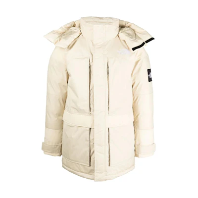 TNF FW22 Beige Hoodie Jacket with Embroidered Logo NF0A7X2Y3-X41