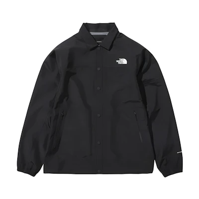 TNF FW22 Black Logo Print Collared Long Sleeve Jacket NP62263-K