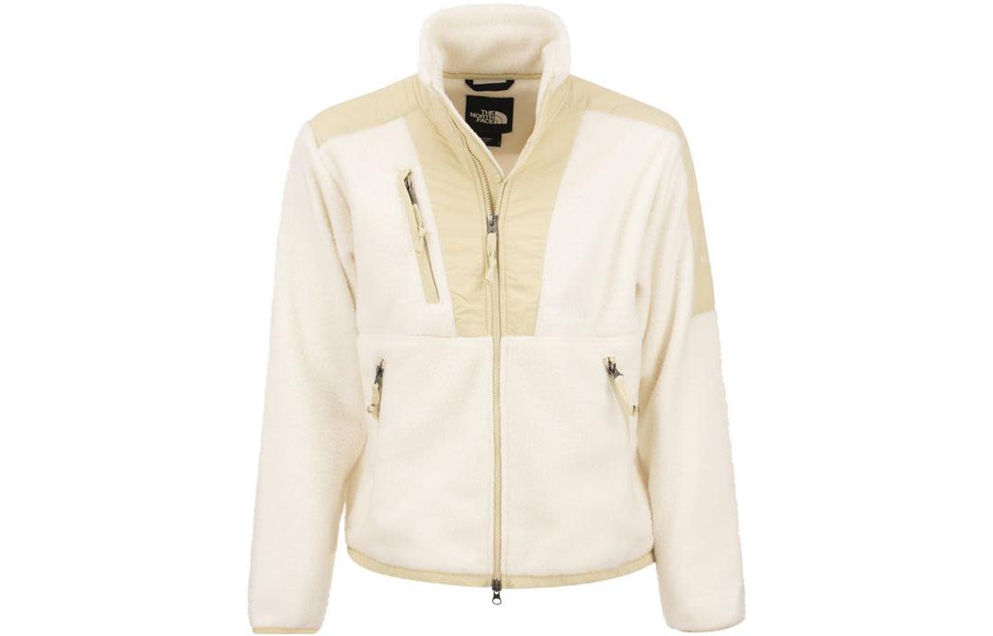 TNF FW22 Colorblock Zip Vintage Track Jacket White Mens NF0A7URI-4U0
