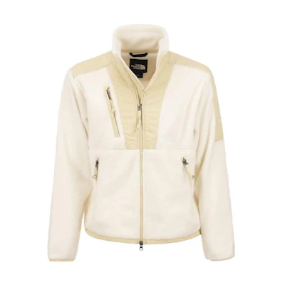 TNF FW22 Colorblock Zip Vintage Track Jacket White Mens NF0A7URI-4U0