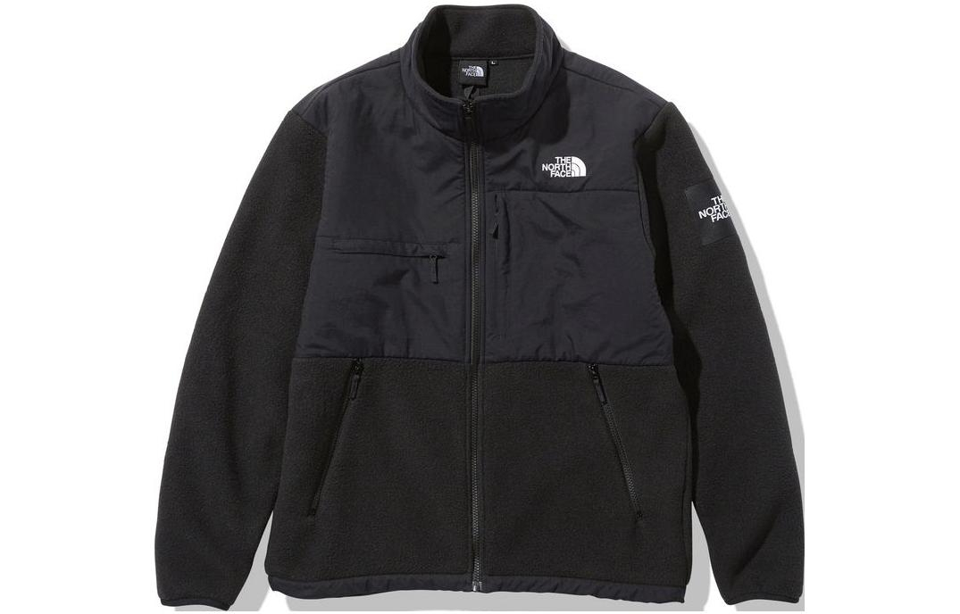 The North Face FW22 Denali Retro Colorblock Logo Jacket Black Men NA72051-K