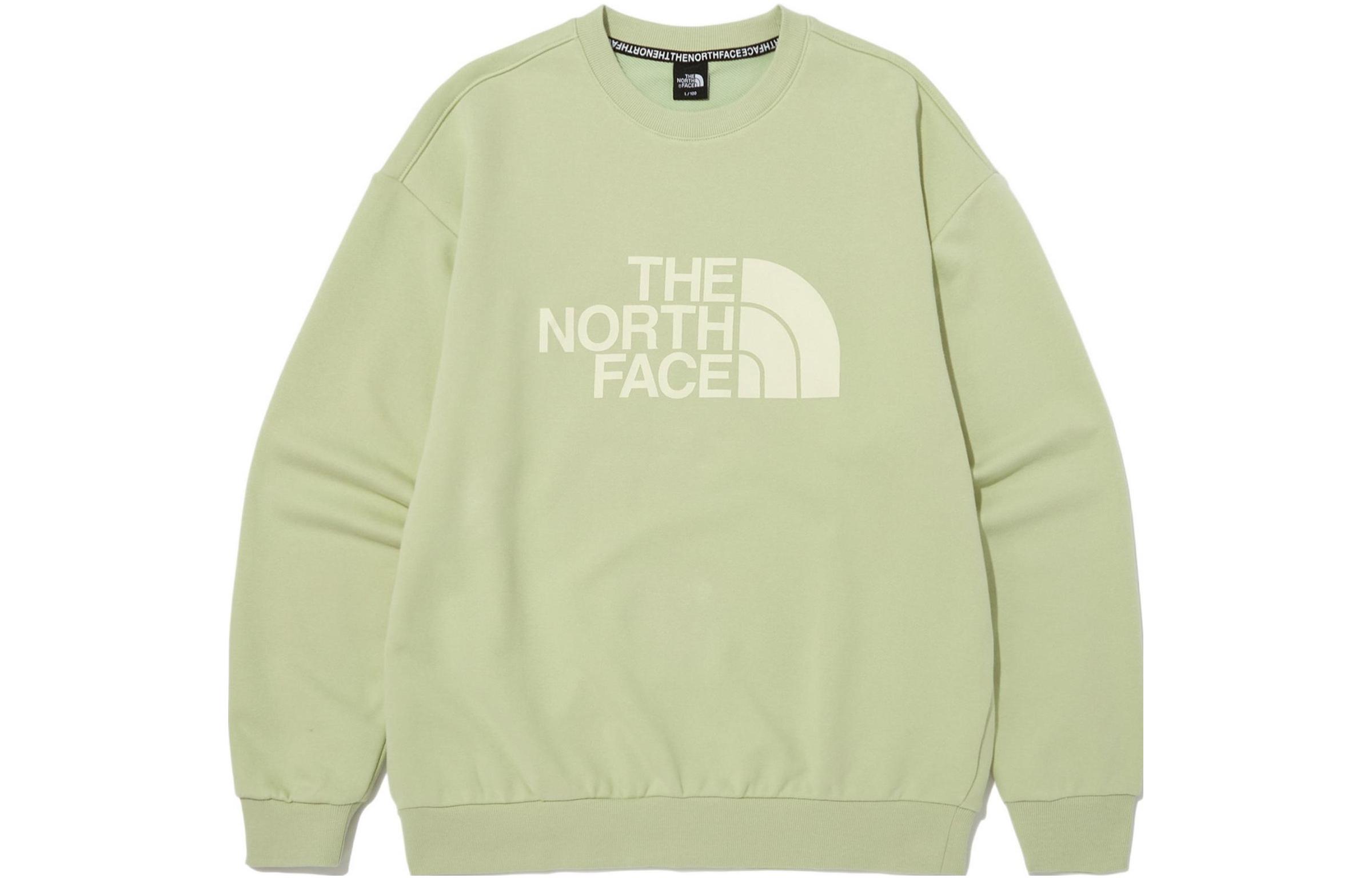 TNF FW22 Green Pullover Crewneck Sweatshirt with Large Logo Unisex NM5MN61D