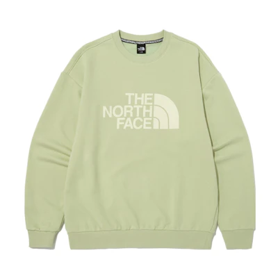 TNF FW22 Green Pullover Crewneck Sweatshirt with Large Logo Unisex NM5MN61D