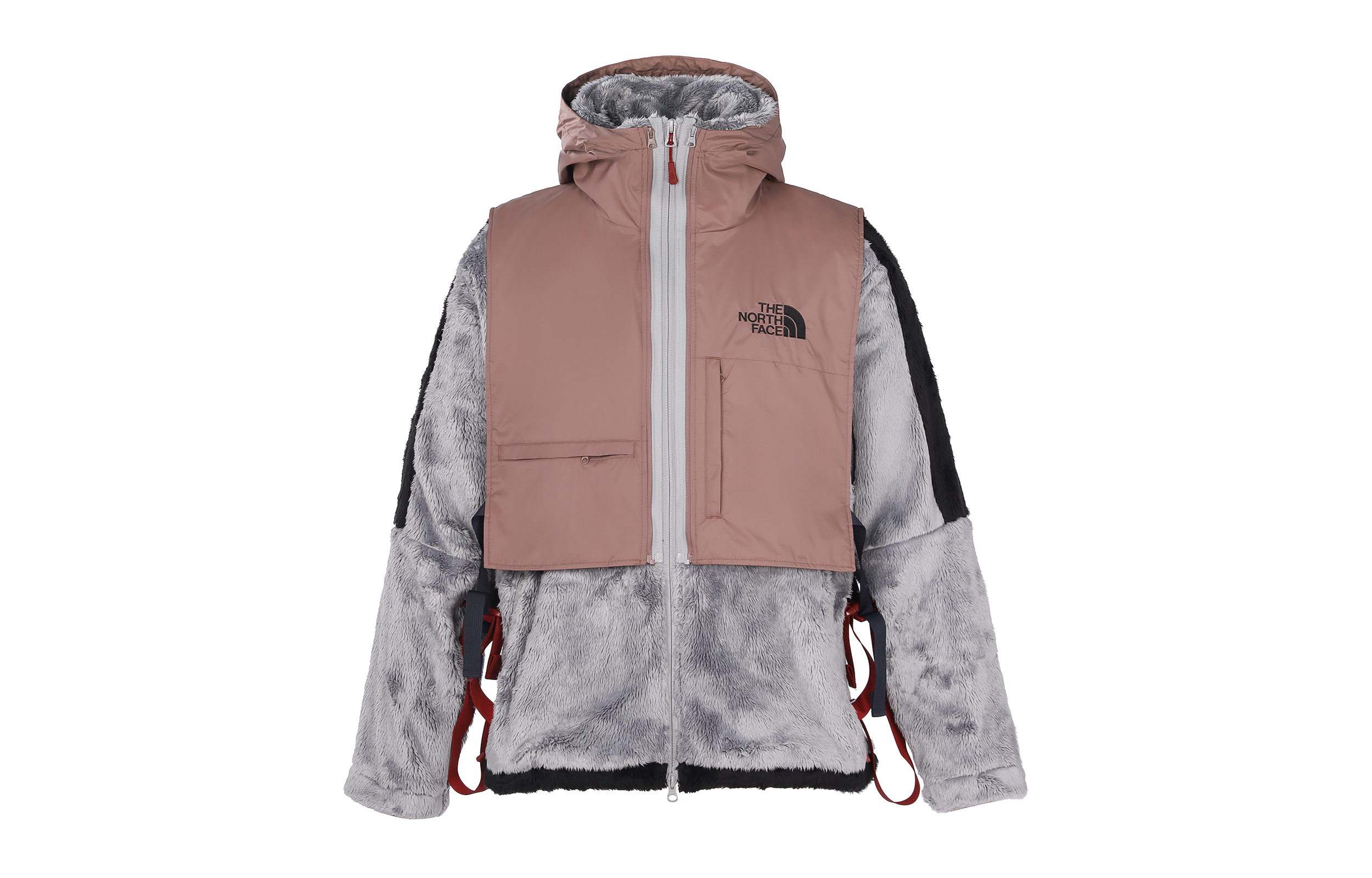 TNF FW22 Kazuki Kuraishi Fleece Multi-Pocket Gray Jacket Men’s NF0A7WA3-EFU