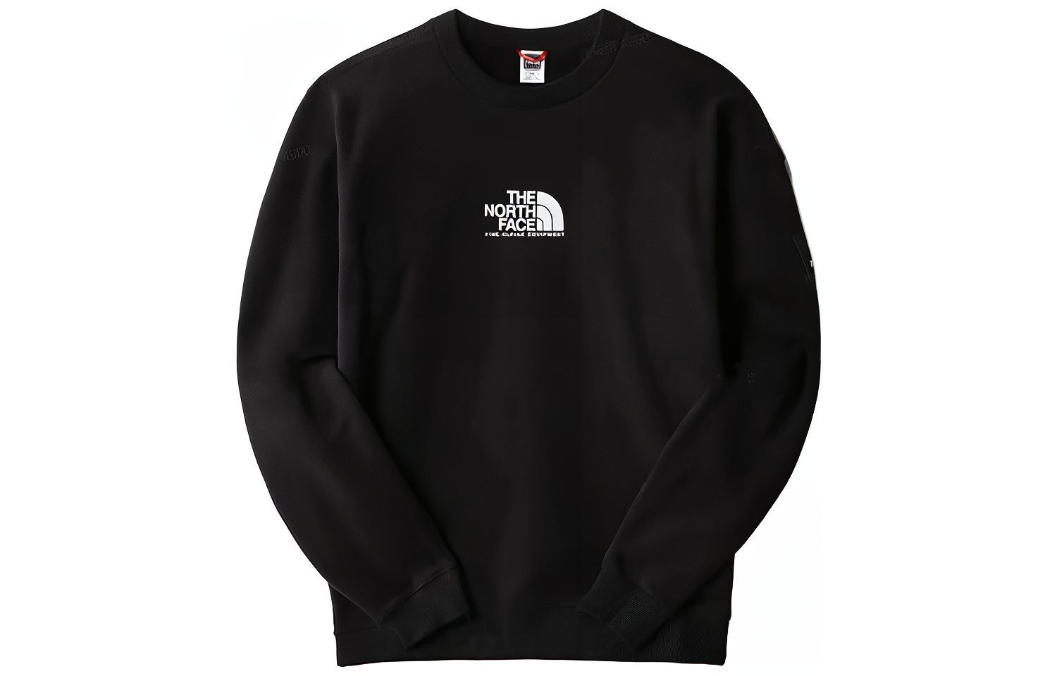 TNF FW22 Logo Print Crewneck Sweatshirt Black NF0A7X36-JK3