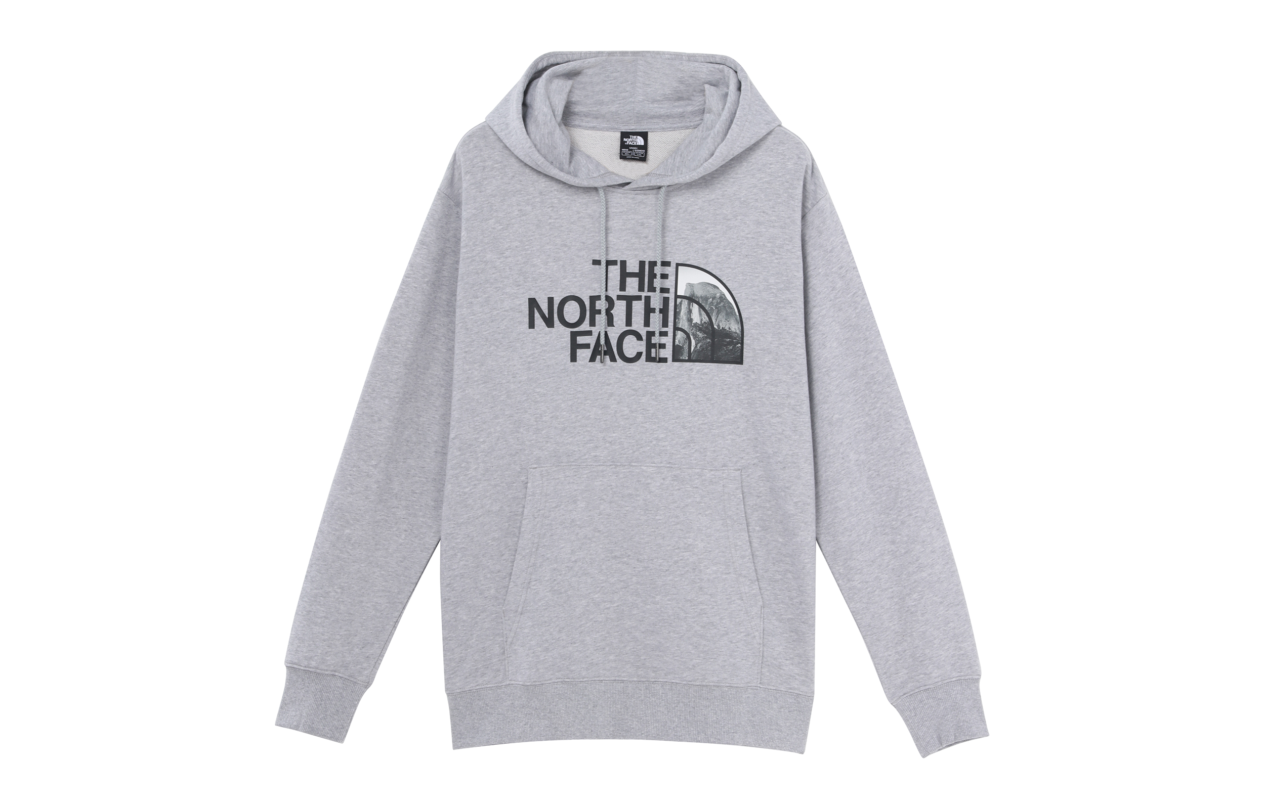 TNF FW22 Mountain Print Logo Hoodie Grey-Unisex Outdoor Breathable Style NF0A7QUV-DYX