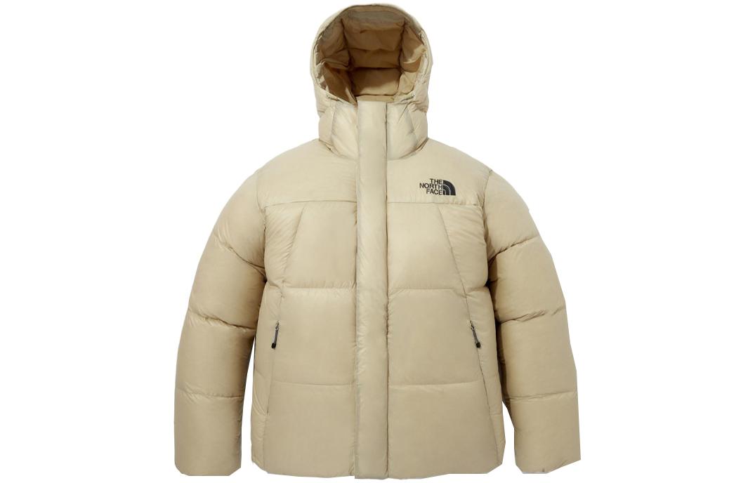 TNF FW23 Baruntse Beige Down Jacket Unisex Hooded Zipper Coat NJ1DP73D