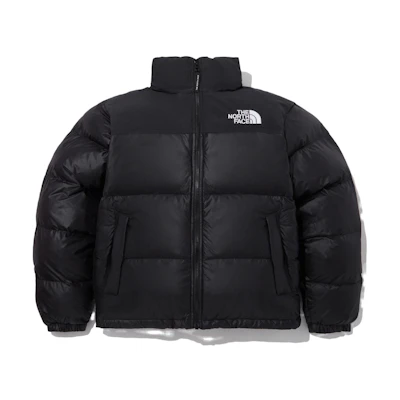 TNF FW23 Black Nuptse ON BALL Tech Hooded Puffer Jacket Men NJ3NP55A