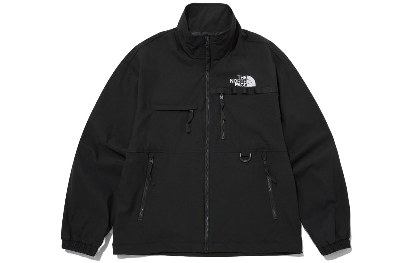 TNF FW23 Embroidered Logo Waterproof Windproof Loose Jacket Black Unisex NJ3BP54A