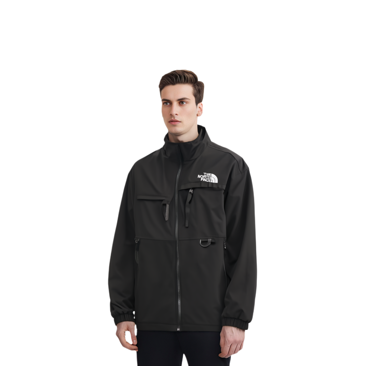 TNF FW23 Embroidered Logo Waterproof Windproof Loose Jacket Black Unisex NJ3BP54A 圖 4