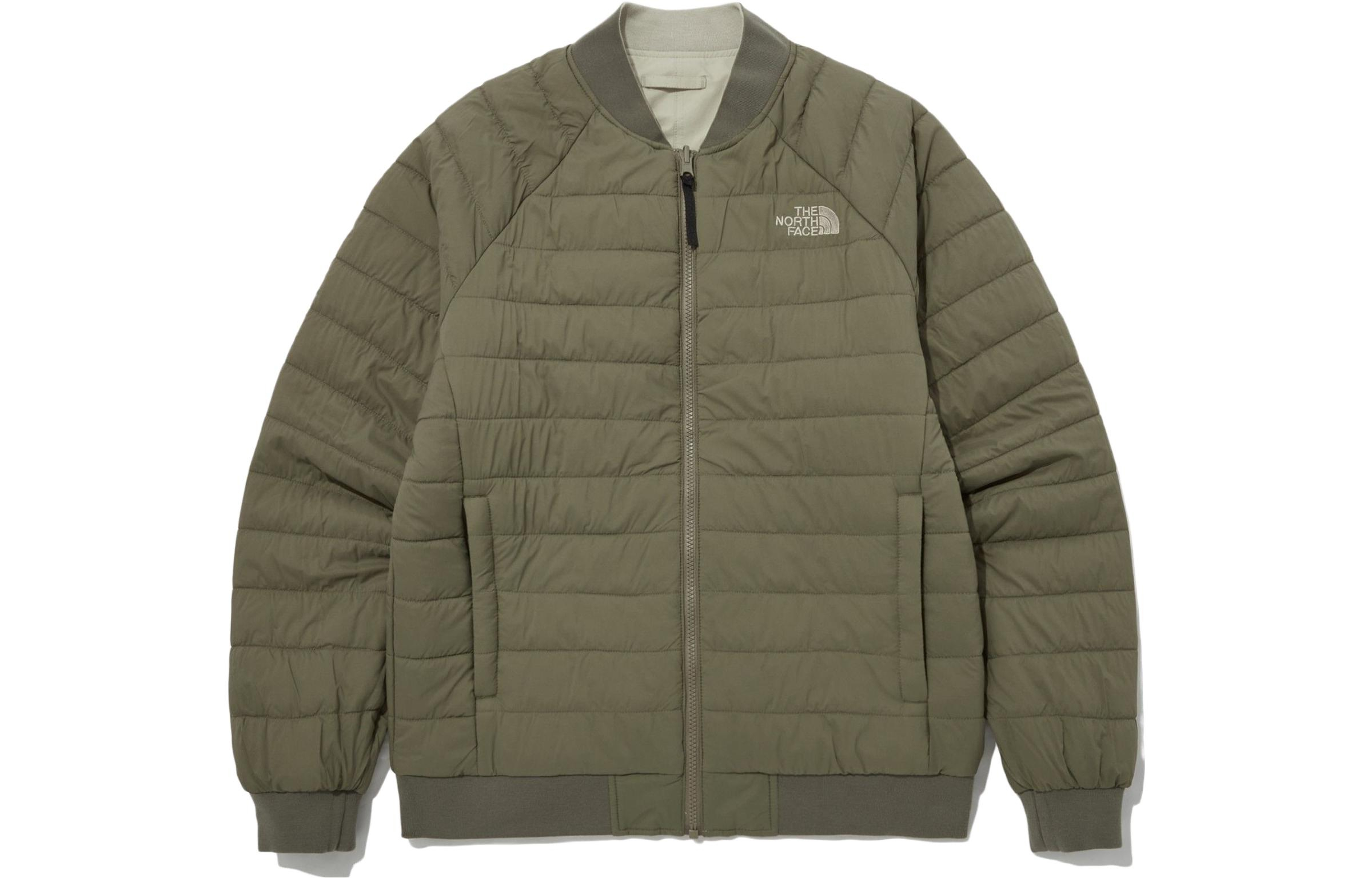Shop The North Face FW23 Heat Line 可翻轉米色飛行夾克 男女款. NJ3NP51C